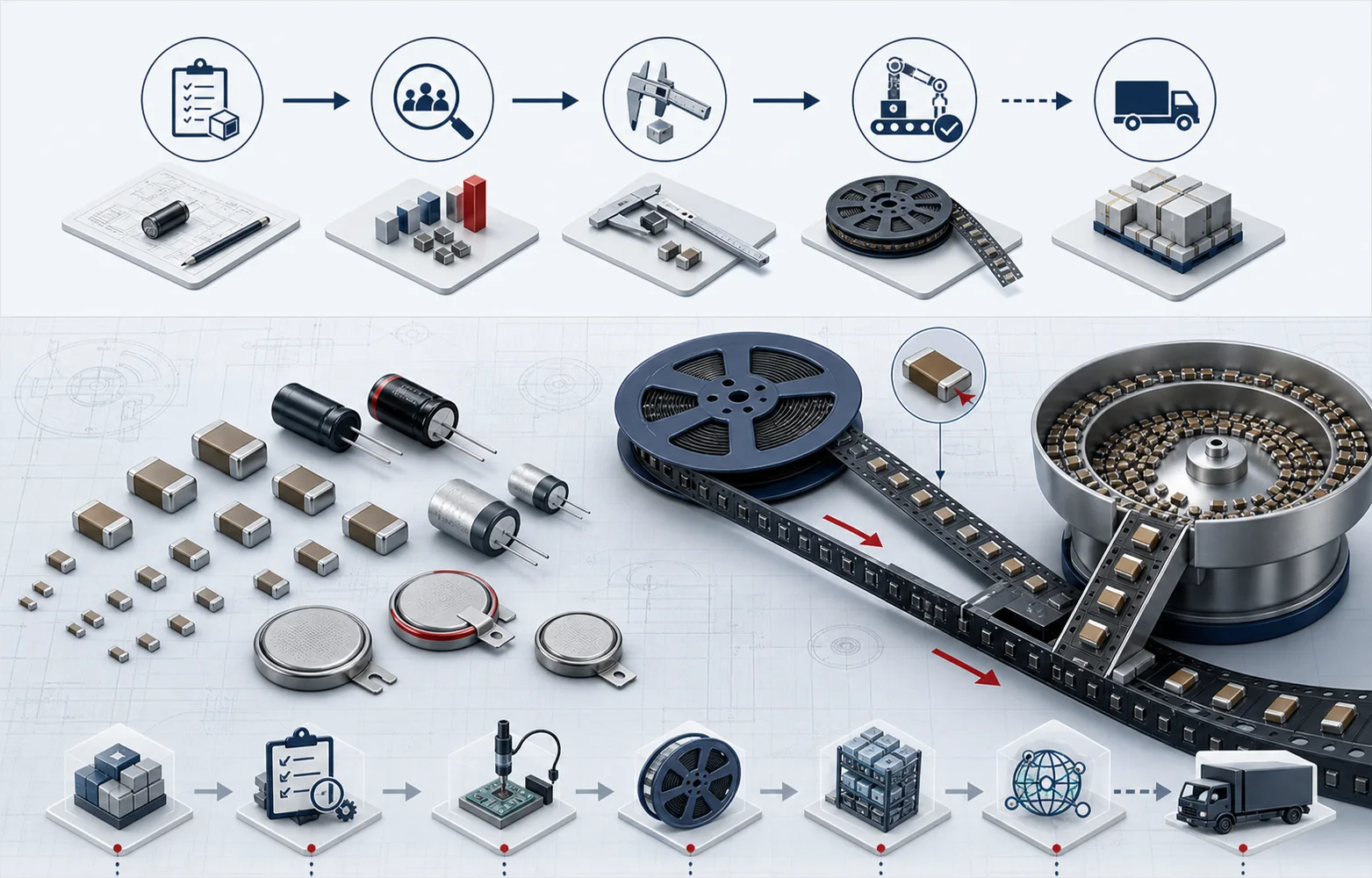 OEM and supply chain engineering illustration