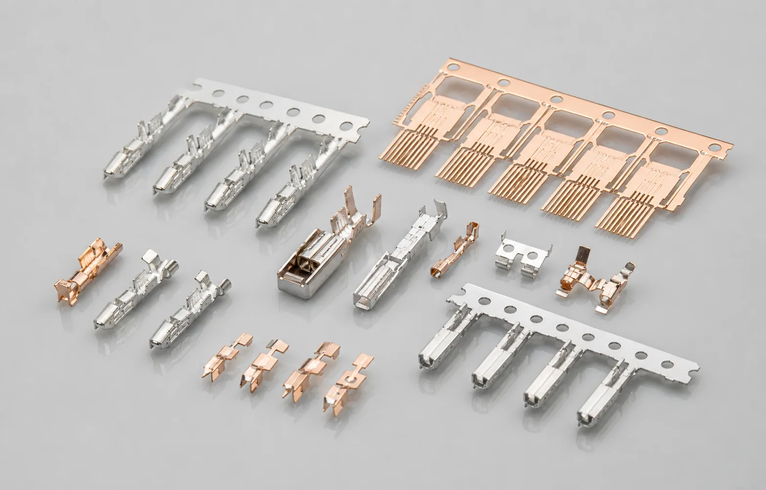 Precision stamped terminals and lead frames